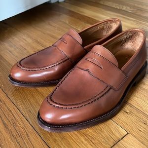 J Crew Ludlow penny loafers | English tan